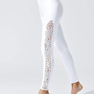 Carbon38 Tanjung Leggings, White, EUC